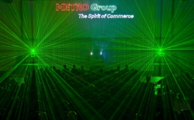Die Lasershow der Meeting Metro - Er&ouml;ffnungsveranstaltung - METRO AG (Holding)