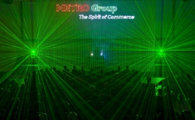 Die Lasershow der Meeting Metro - Er&ouml;ffnungsveranstaltung - Media Markt