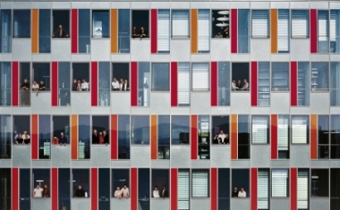 Das ist unsere Zentrale in Aachen, die von den Mitarbeitern aufgrund der Bauform auch "Kubus" genannt wird. - Trianel GmbH