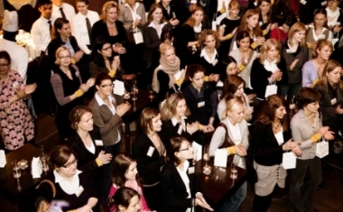 Die Teilnehmerinnen beim Karrierevent "WomenUp 2010" - Commerzbank Gruppe