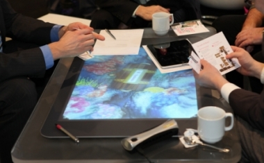Beliebter Treffpunkt: Der Microsoft Surface der T-Systems Multimedia Solutions - T-systems Multimedia Solutions GmbH