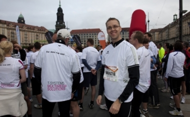 Mit Spa&szlig; dabei: Michael Kahr bei der Rewe-Teamchallenge 2010 - T-systems Multimedia Solutions GmbH